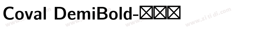 Coval DemiBold字体转换